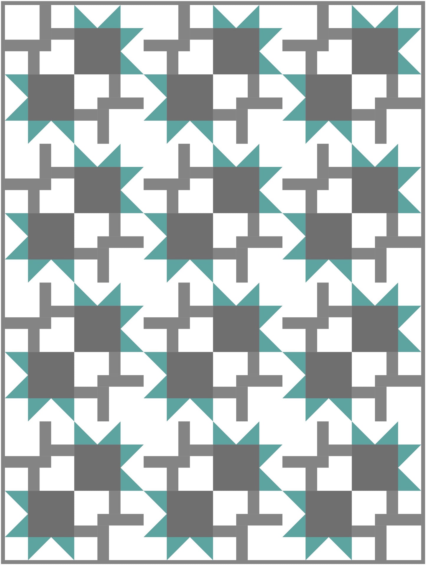 Cartwheel Quilt Block Pattern