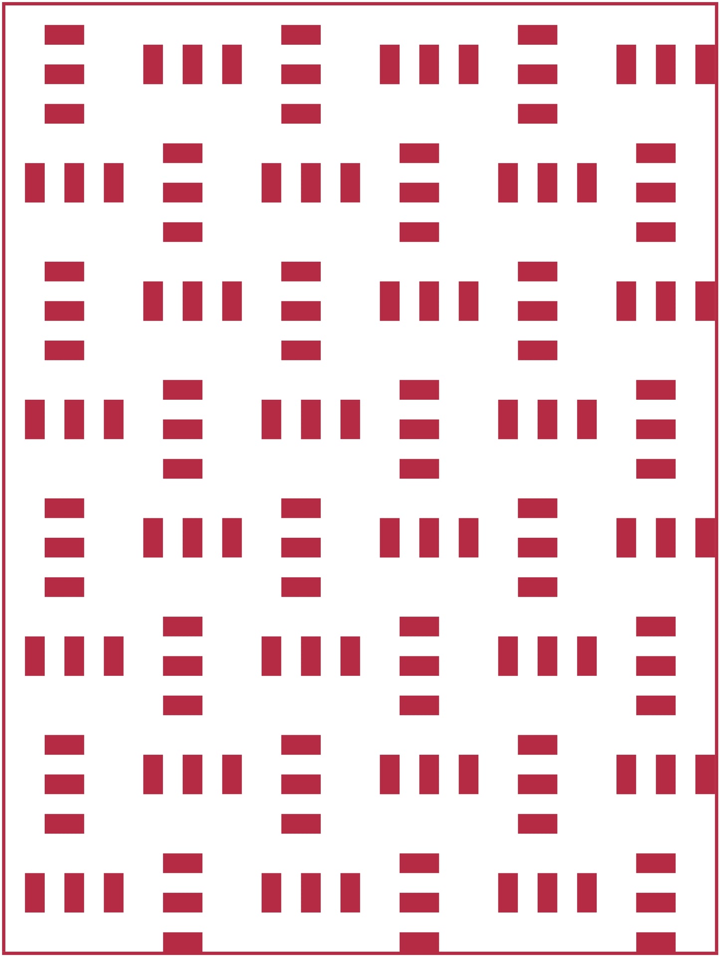 Crosswalk Quilt Block Pattern