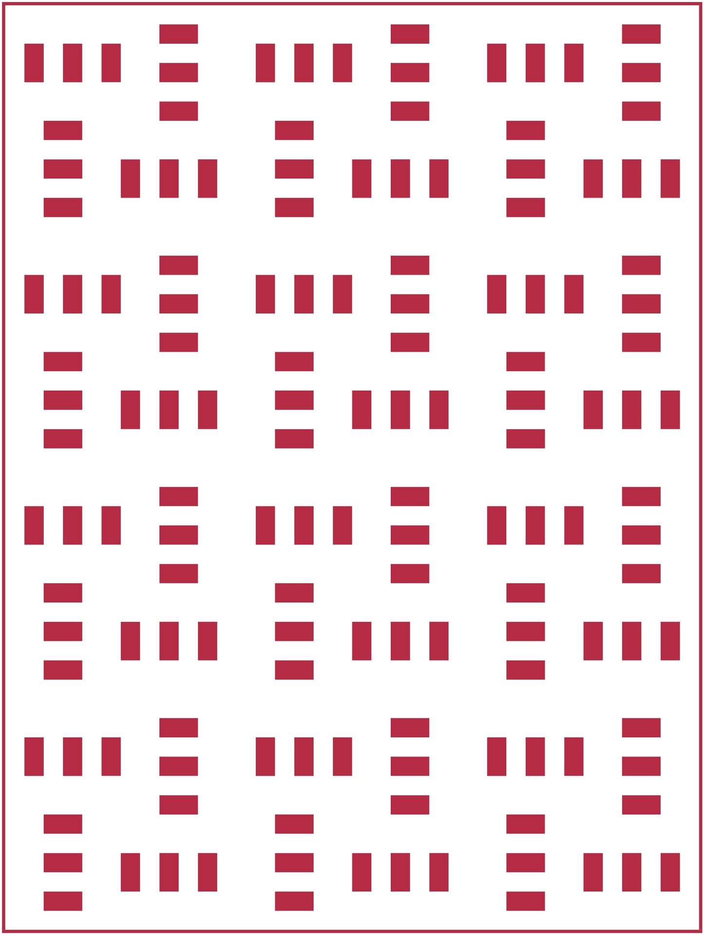 Crosswalk Quilt Block Pattern