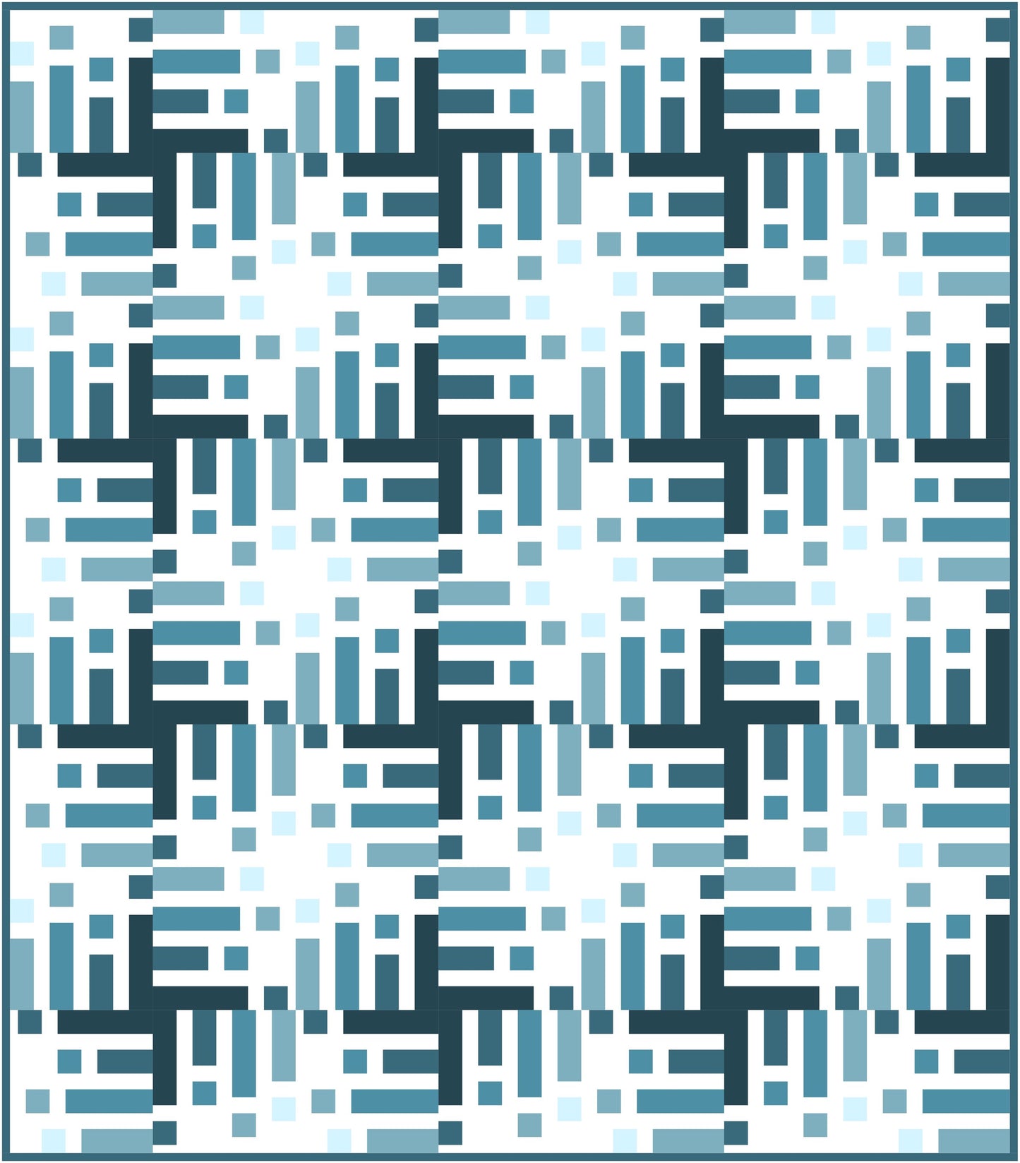 Data Quilt Block Pattern