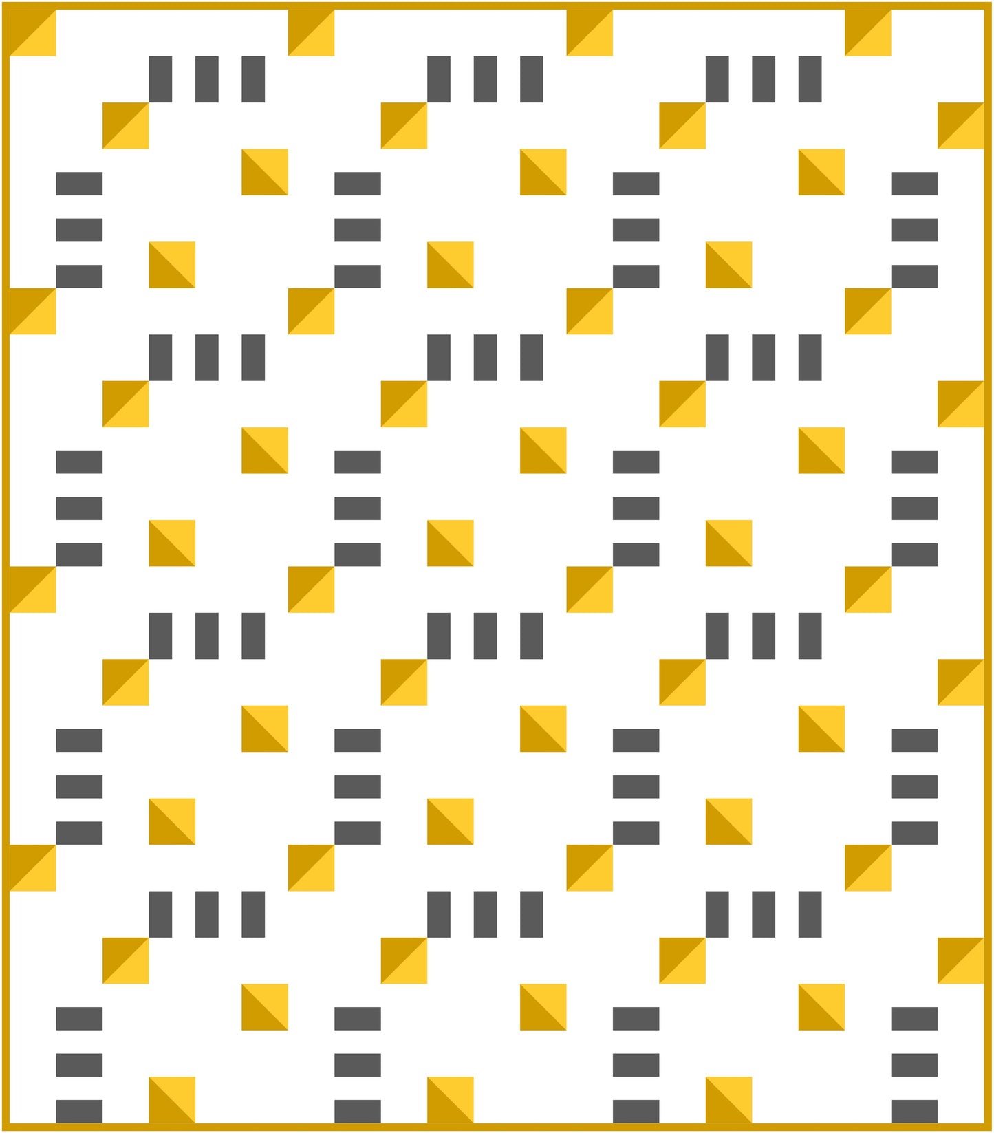 Double Time Quilt Block Pattern