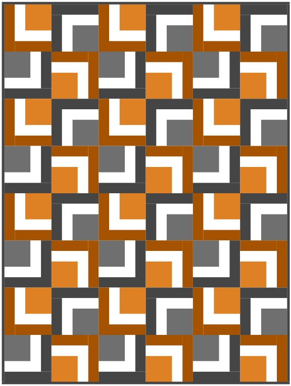 Key Cabin Quilt Block Pattern