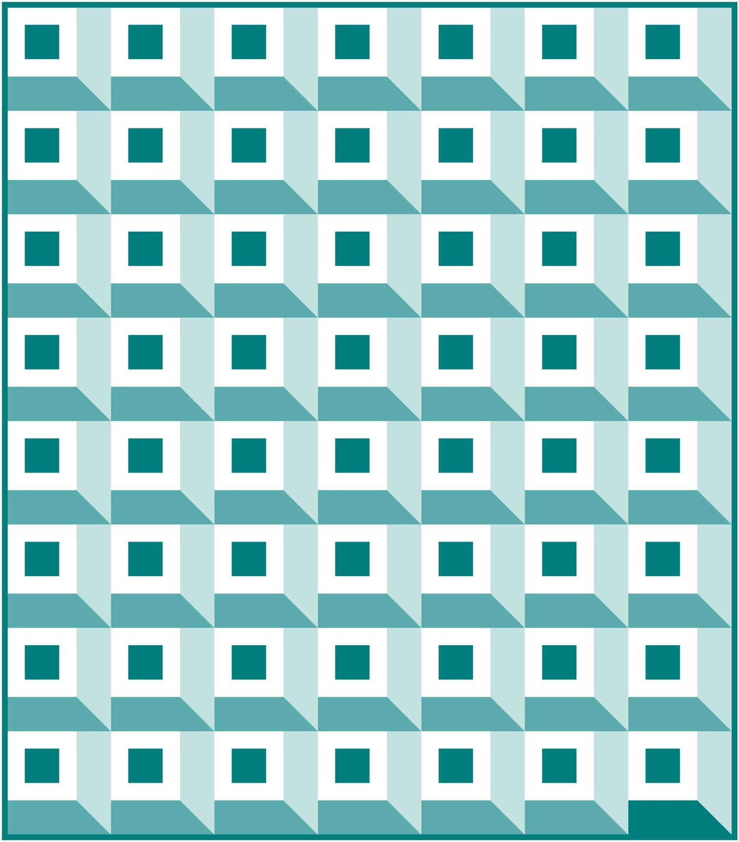 Mitered Cabin Quilt Block Pattern