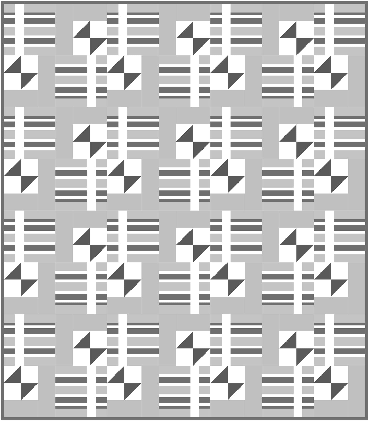 Network Quilt Block Pattern