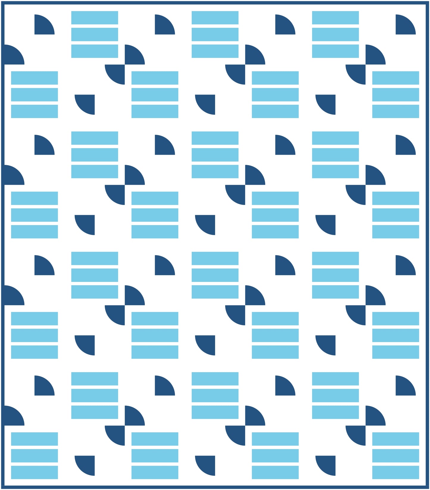 Quarter Quilt Block Pattern