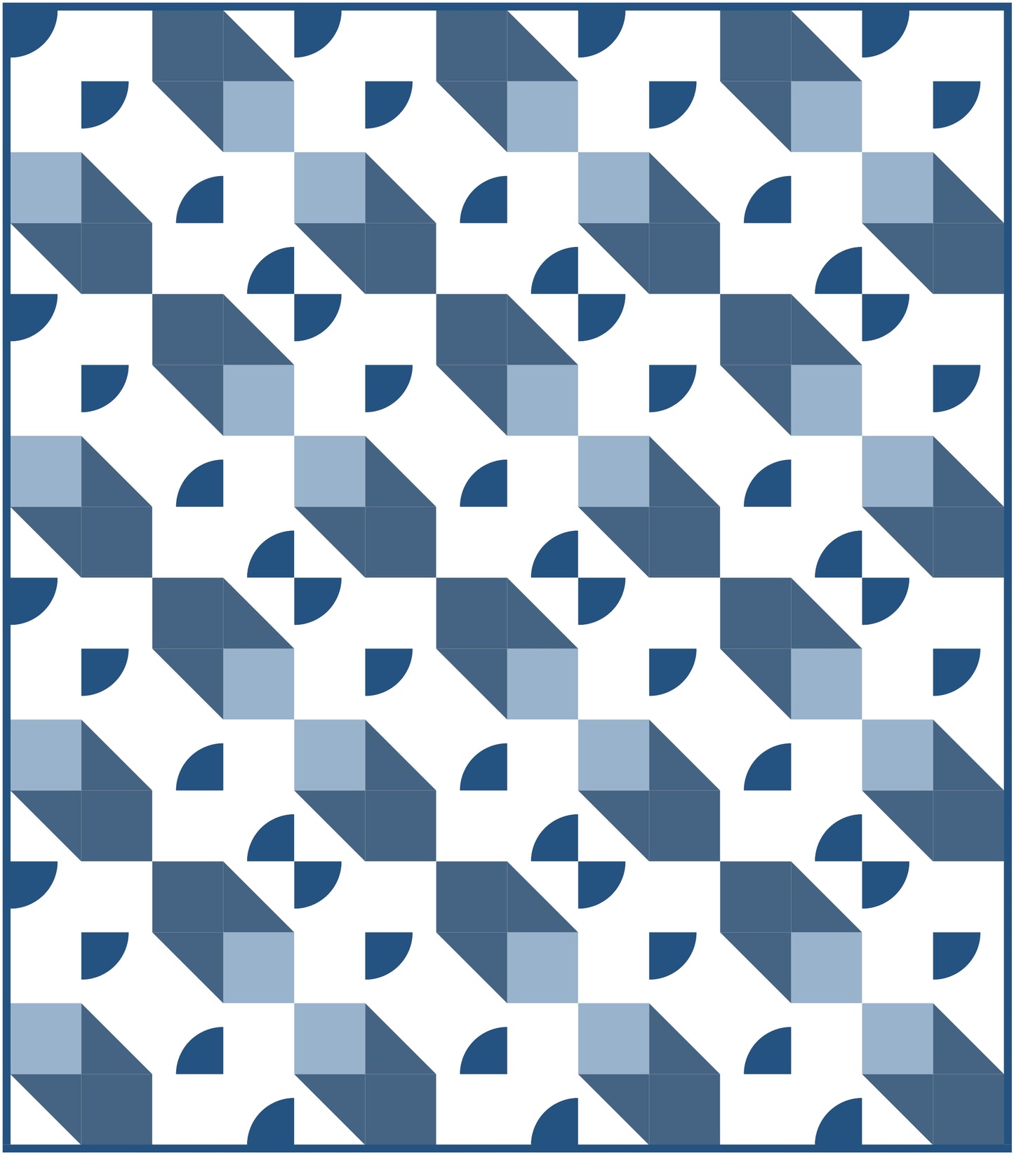 Quarter Quilt Block Pattern
