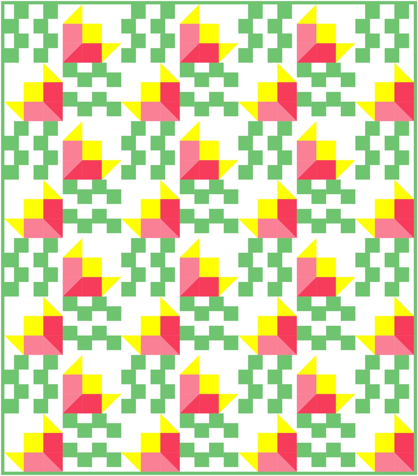 Ridges Quilt Block Pattern