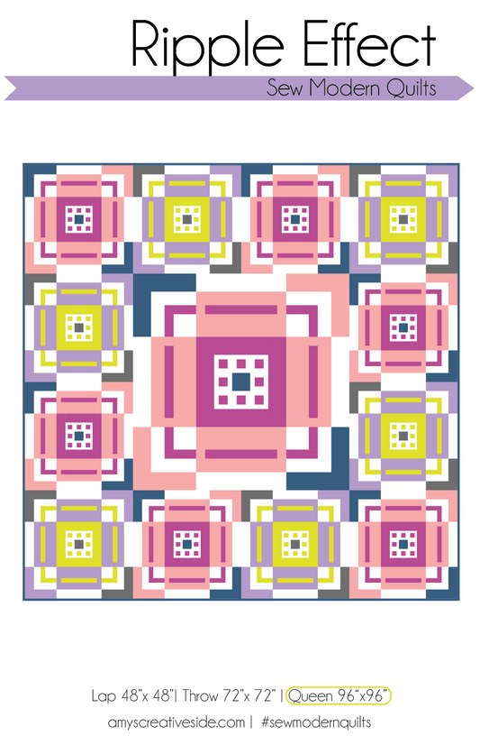 Amy Ellis's Ripple Effect Quilt Pattern symbolizing transformative design elements