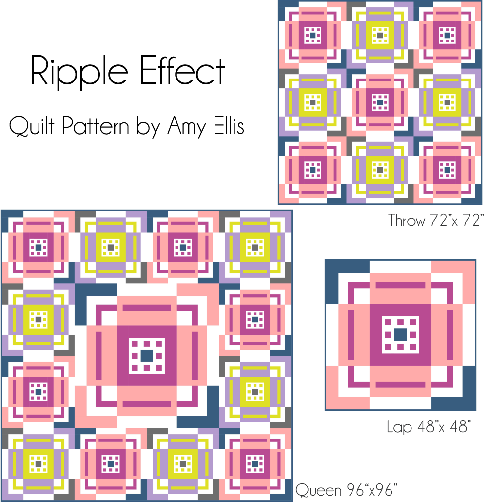 Amy Ellis's Ripple Effect Quilt Pattern symbolizing transformative design elements