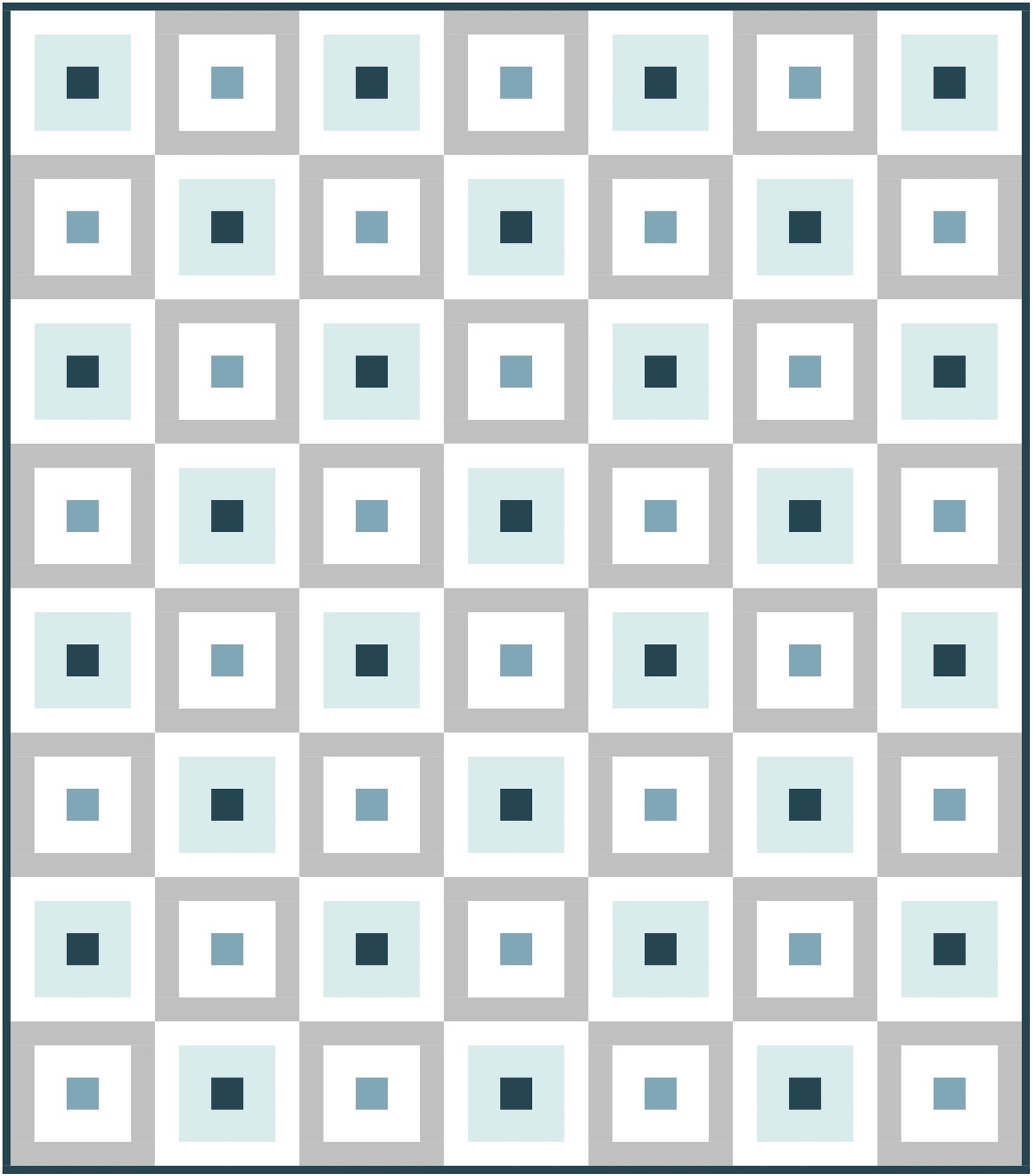 Simple Cabin Quilt Block Pattern
