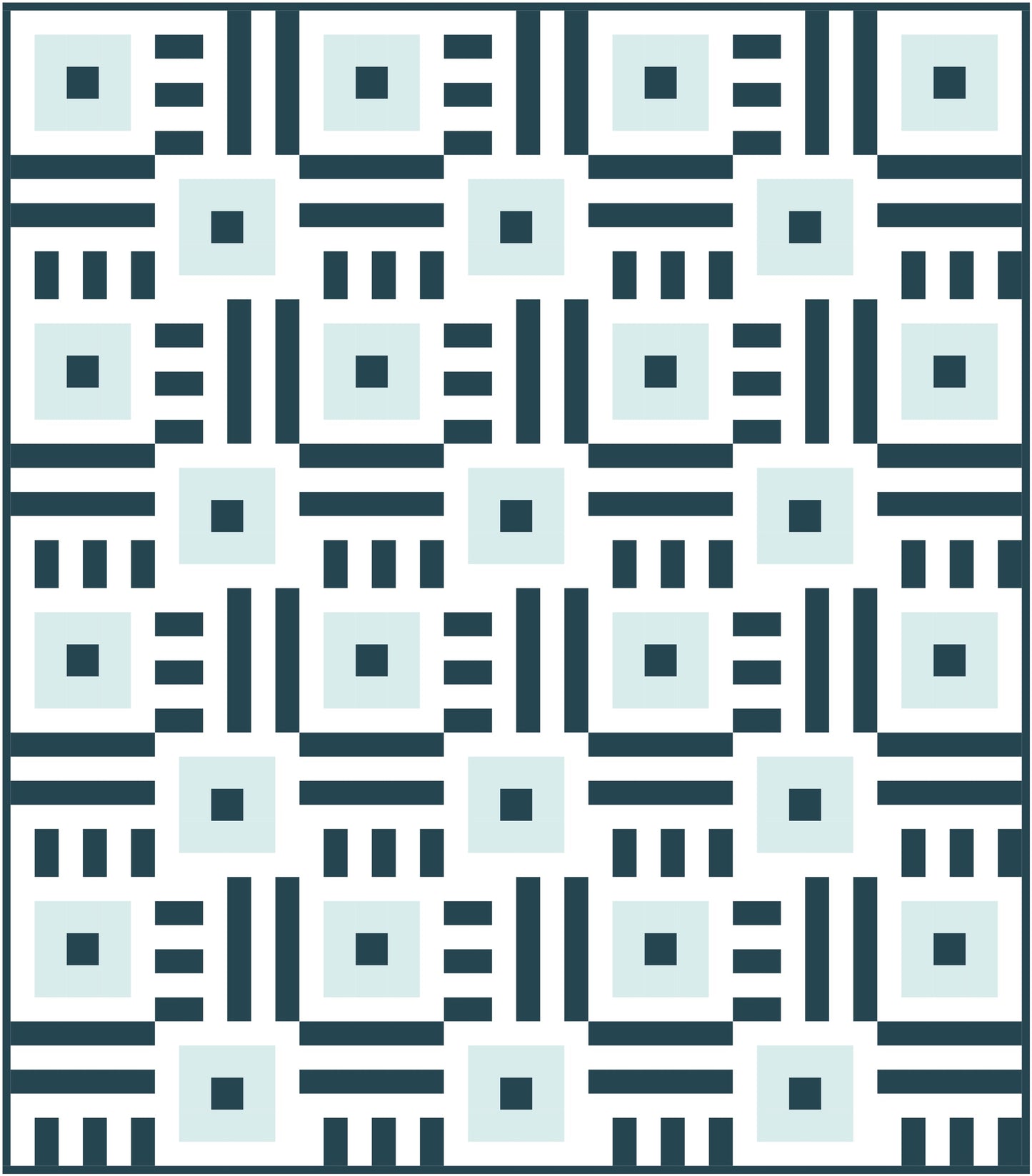Simple Cabin Quilt Block Pattern
