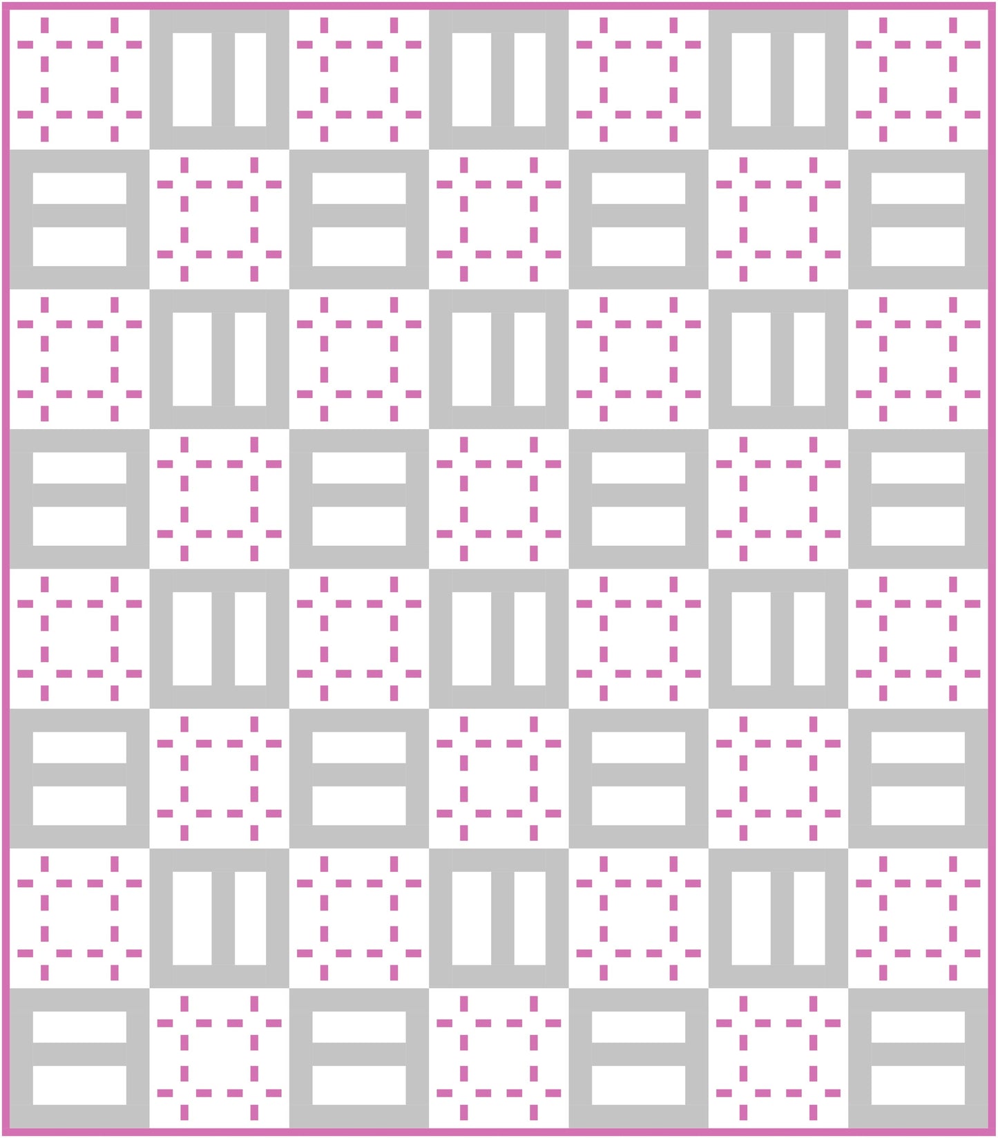Tetrad Quilt Block Pattern