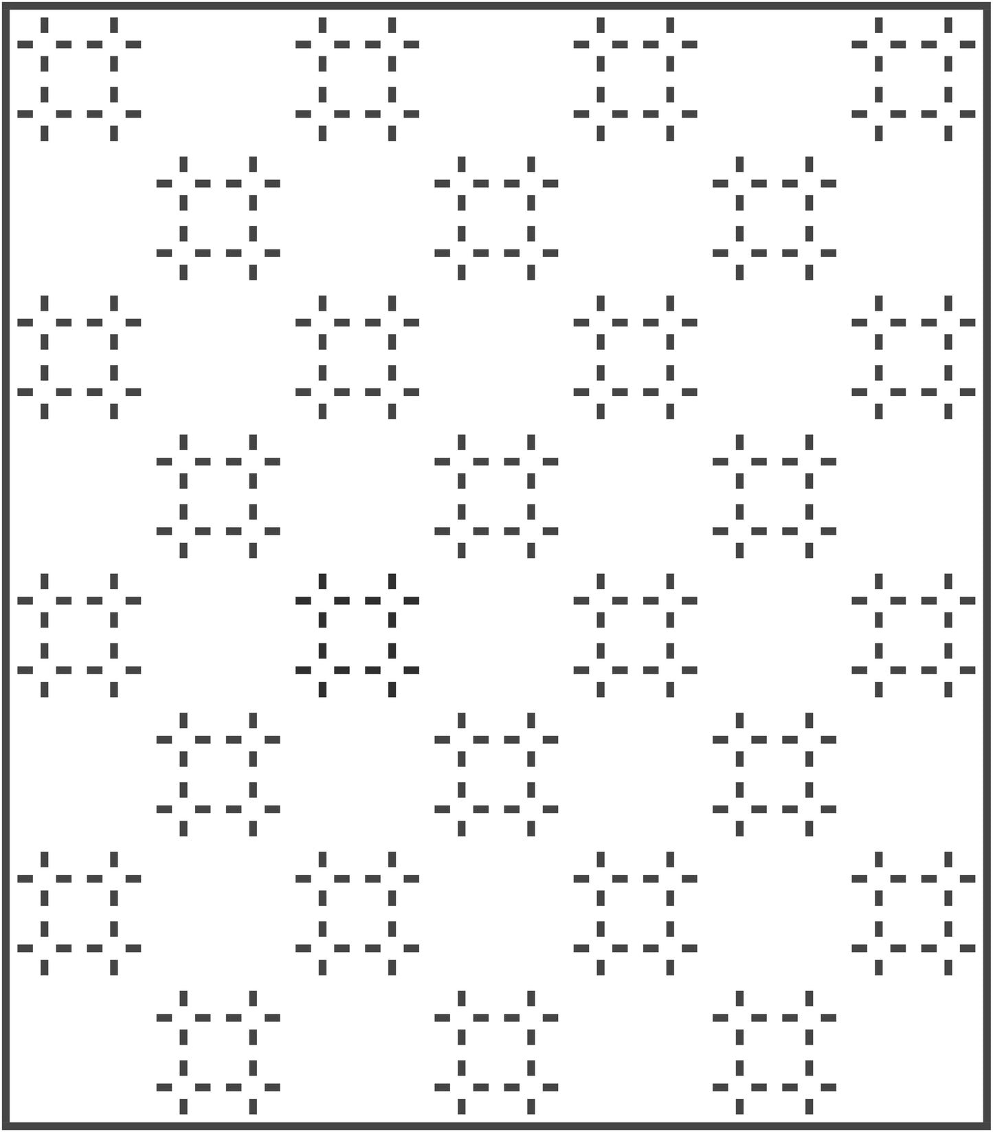 Tetrad Quilt Block Pattern