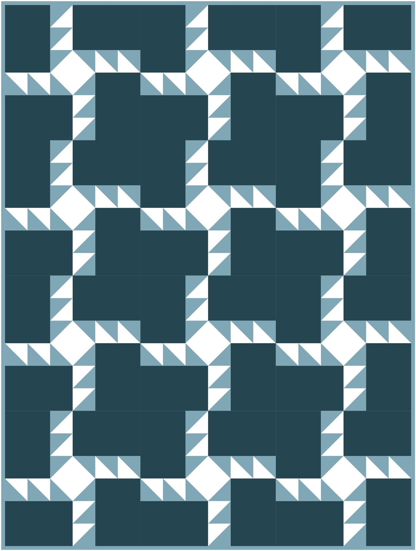 Triple Third Quilt Block Pattern
