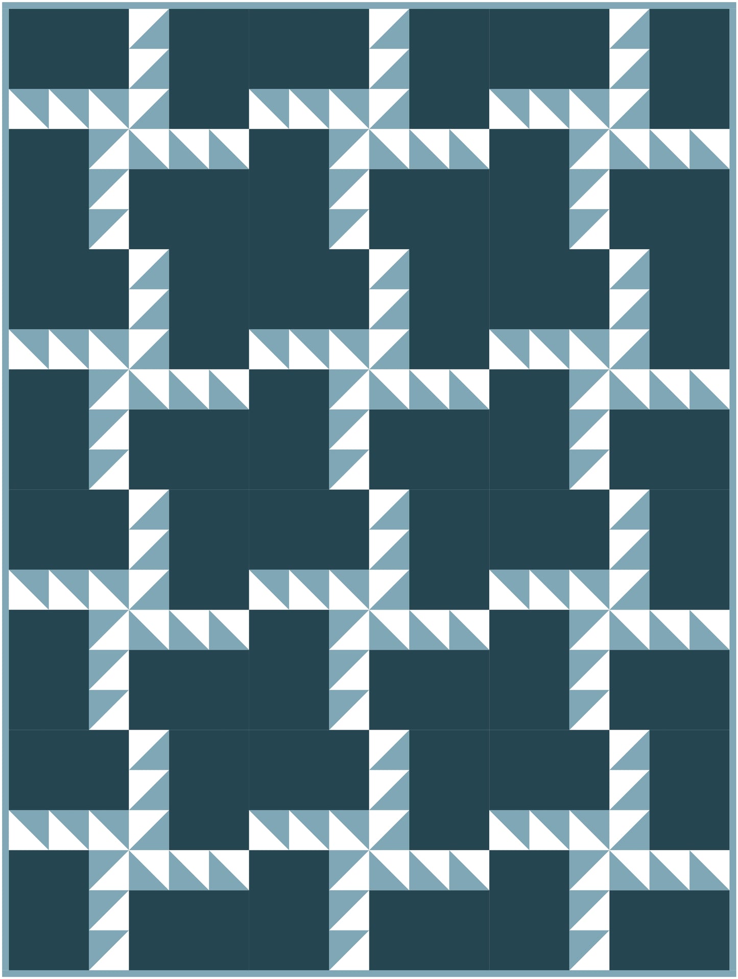Triple Third Quilt Block Pattern