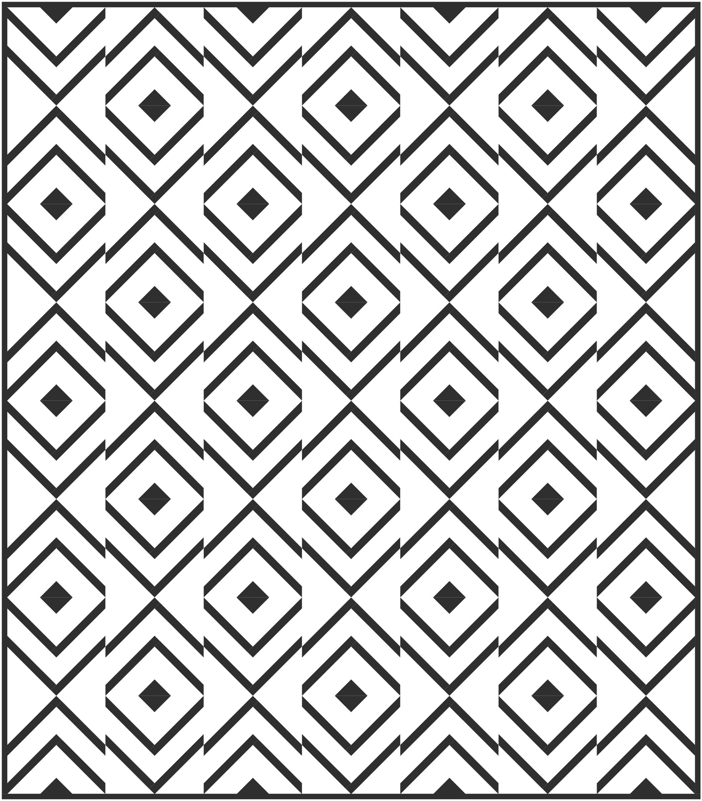 Waves Quilt Block Pattern