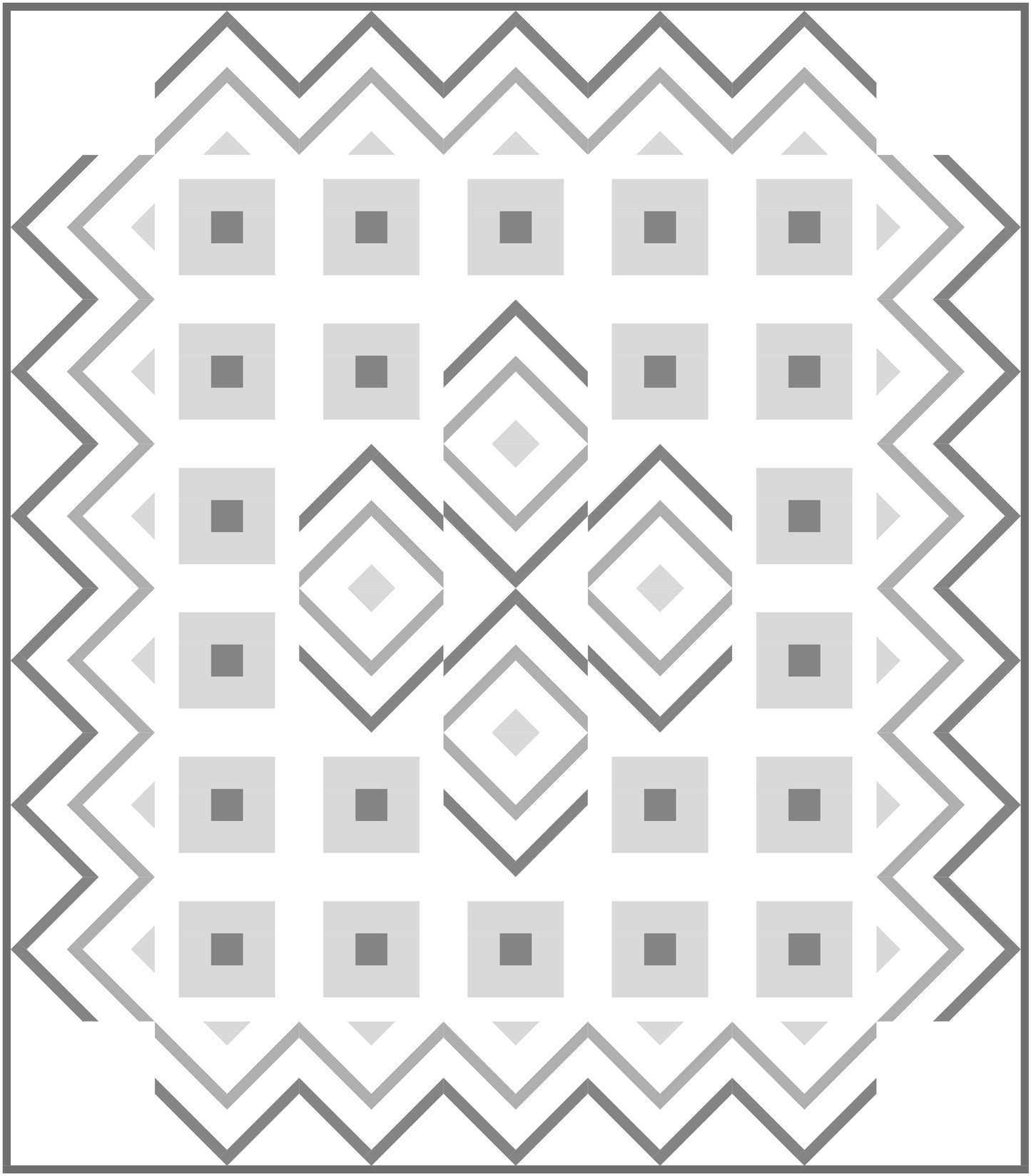 Waves Quilt Block Pattern