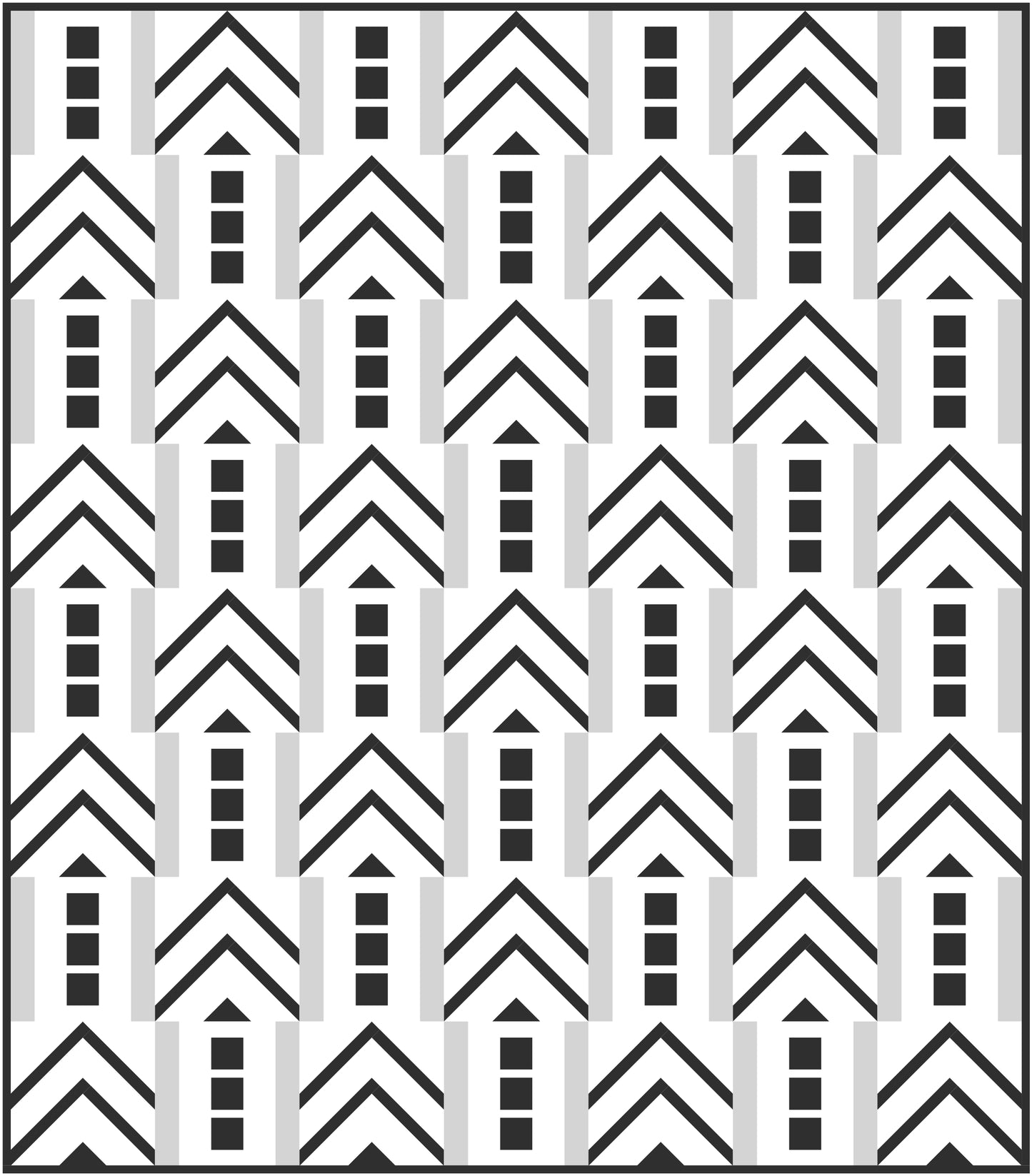 Waves Quilt Block Pattern
