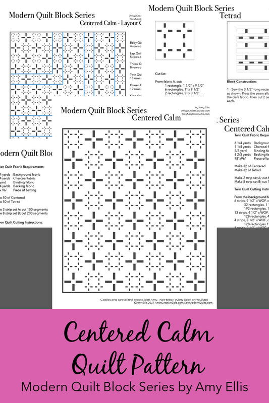 Centered Calm PDF Quilt Pattern