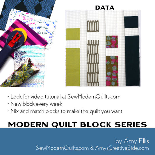Data Quilt Block Pattern