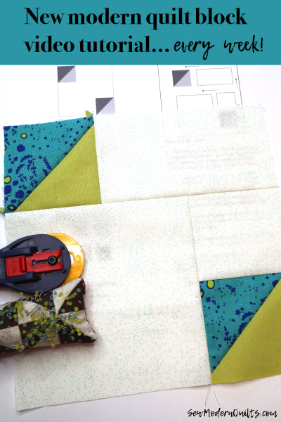 Double Time Quilt Block Pattern