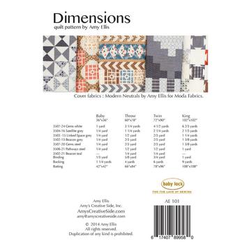 Dimensions Quilt Pattern –– Wholesale