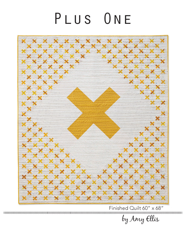 Plus One Quilt showcasing a combination of oversized and miniature blocks