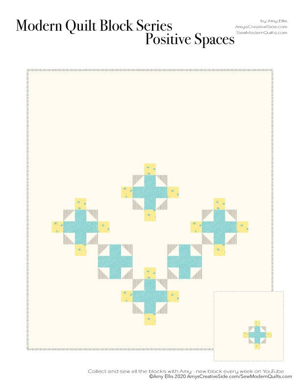 Positive Spaces PDF Quilt Pattern