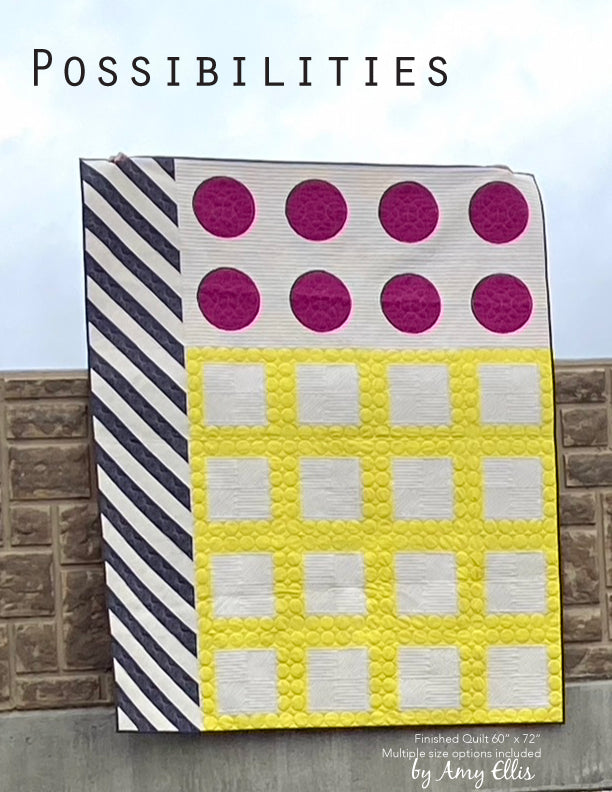 Customizable graphic quilt pattern by Amy Ellis