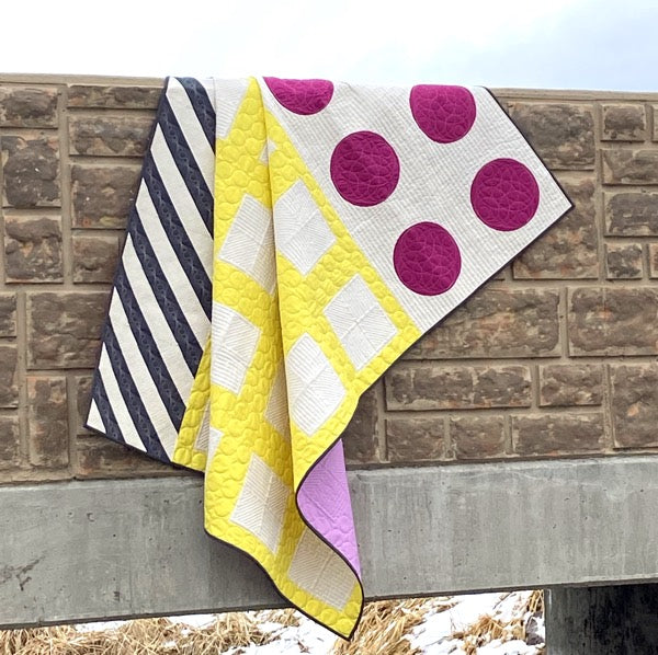 Customizable graphic quilt pattern by Amy Ellis