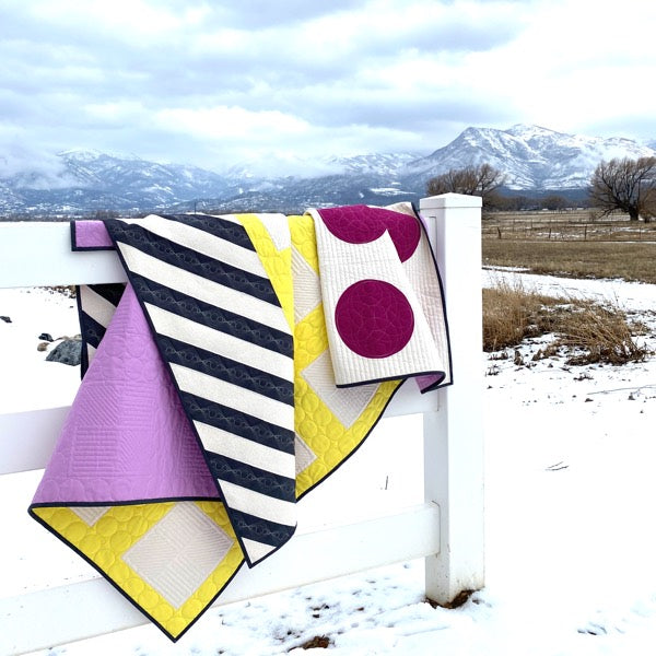 Customizable graphic quilt pattern by Amy Ellis