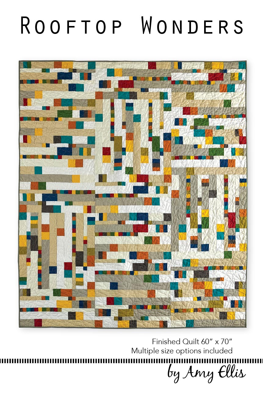 Rooftop Wonders quilt pattern by Amy Ellis – modern block design