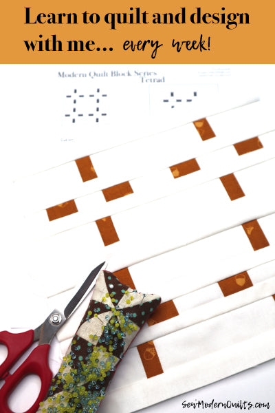 Tetrad Quilt Block Pattern