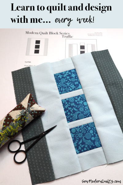 Traffic Quilt Block Pattern