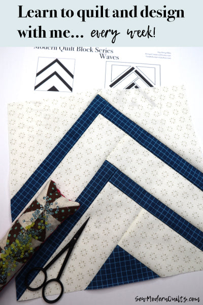 Waves Quilt Block Pattern