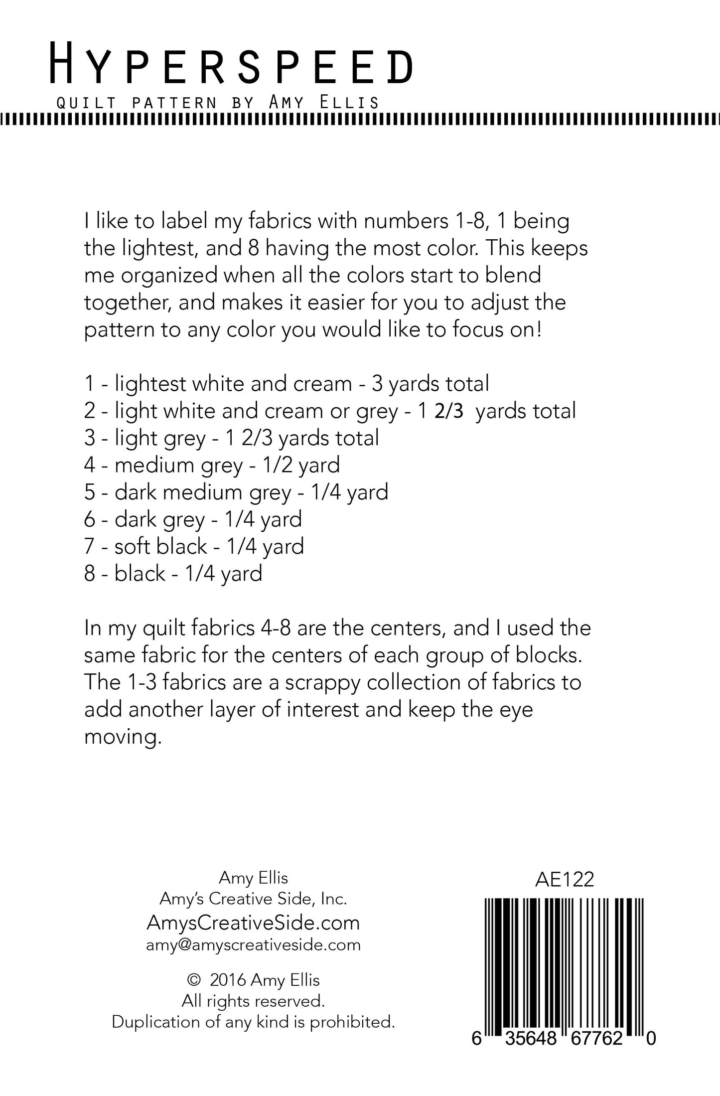 Hyperspeed quilt pattern by Amy Ellis – modern nine-patch design