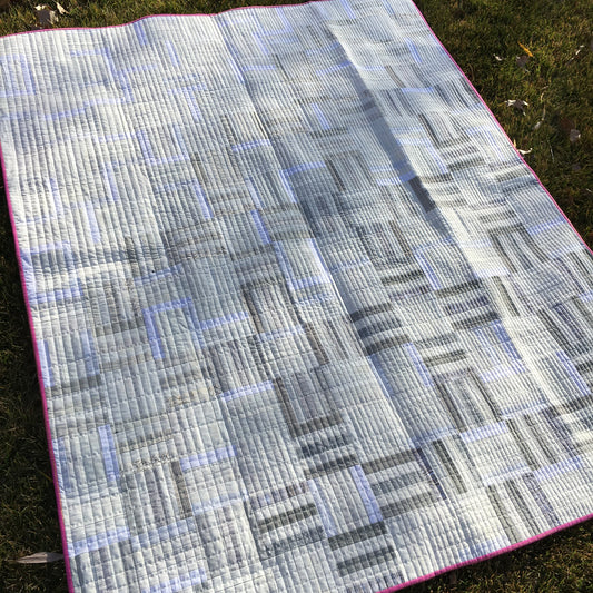 Gradient Greys {Handmade Quilt by Amy Ellis}