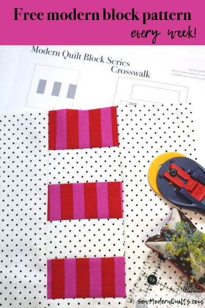 Crosswalk Quilt Block Pattern