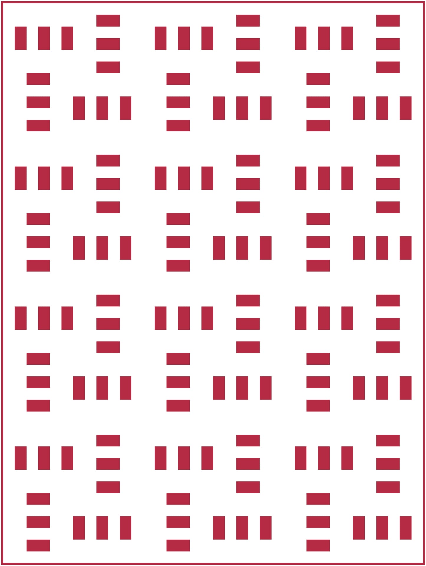 Crosswalk Quilt Block Pattern