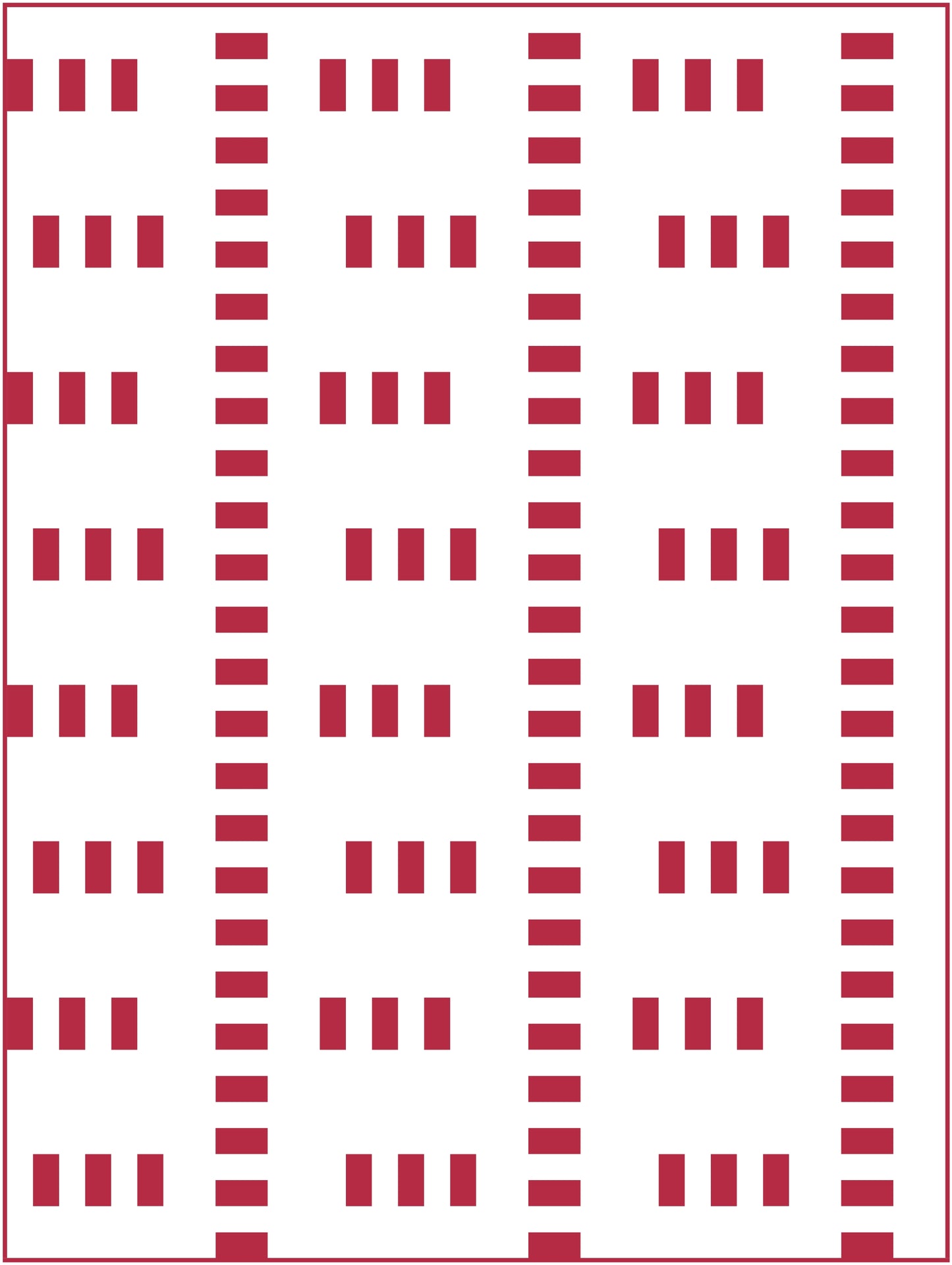 Crosswalk Quilt Block Pattern