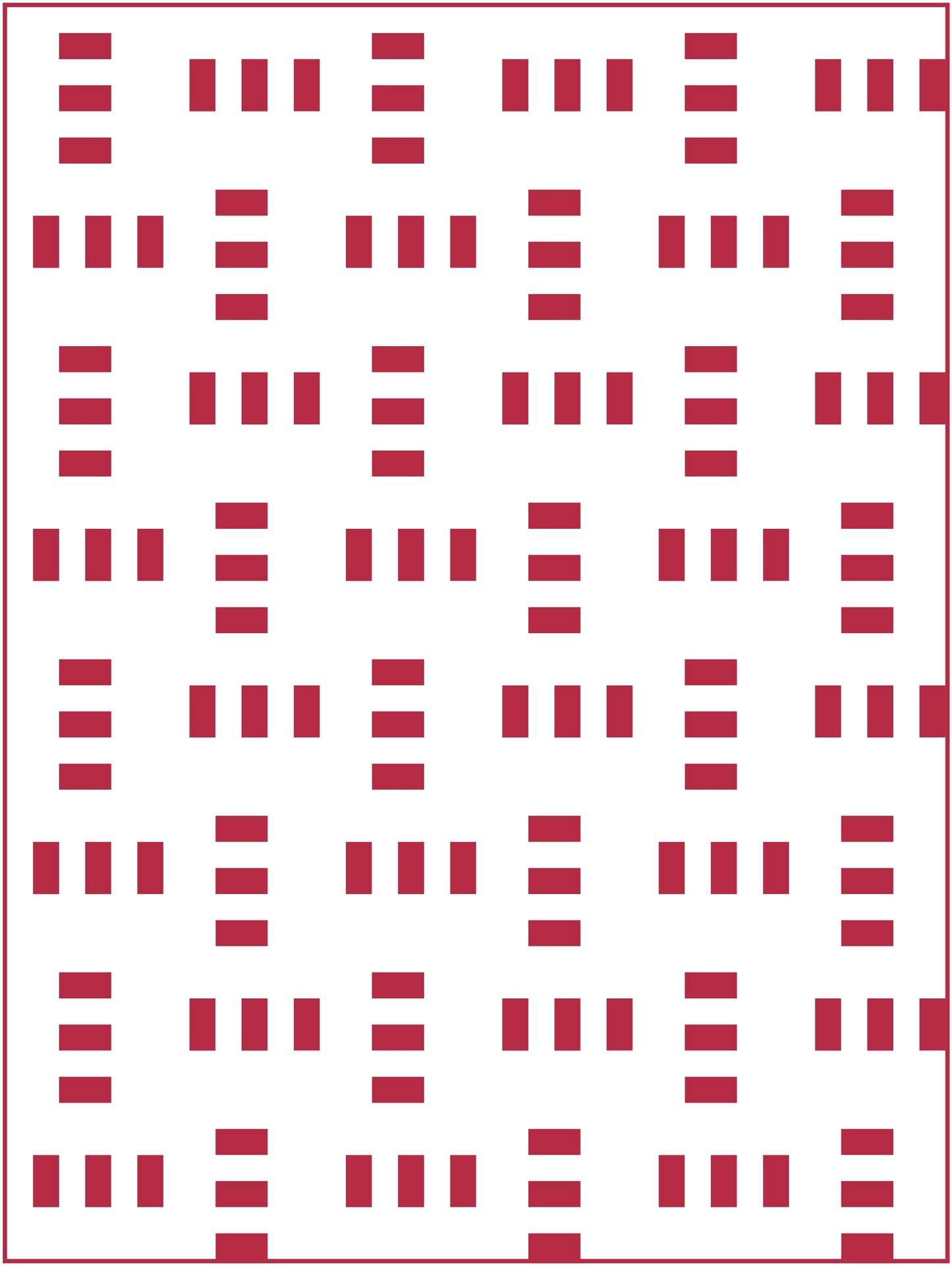 Crosswalk Quilt Block Pattern