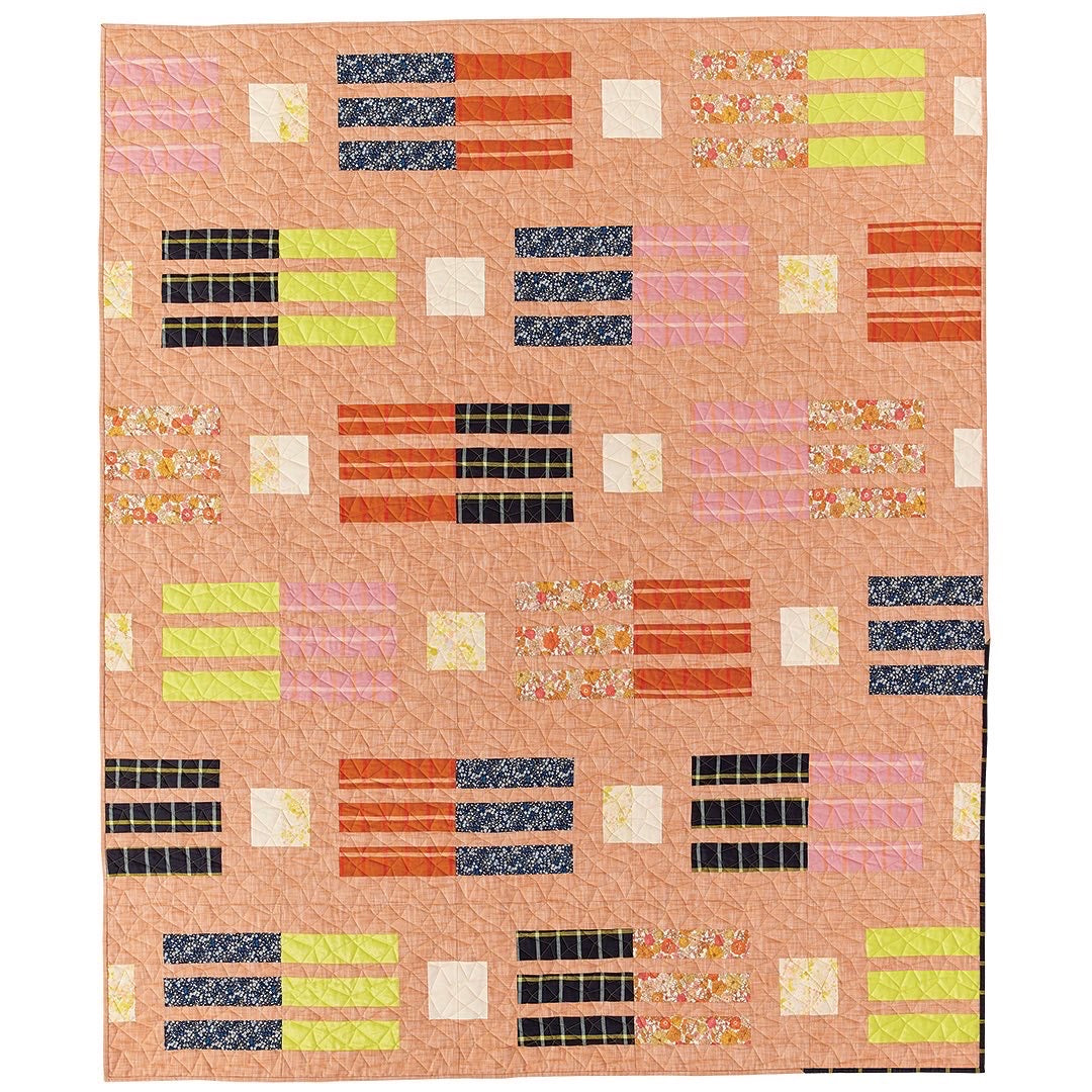 Passage Quilt with gate-inspired block design