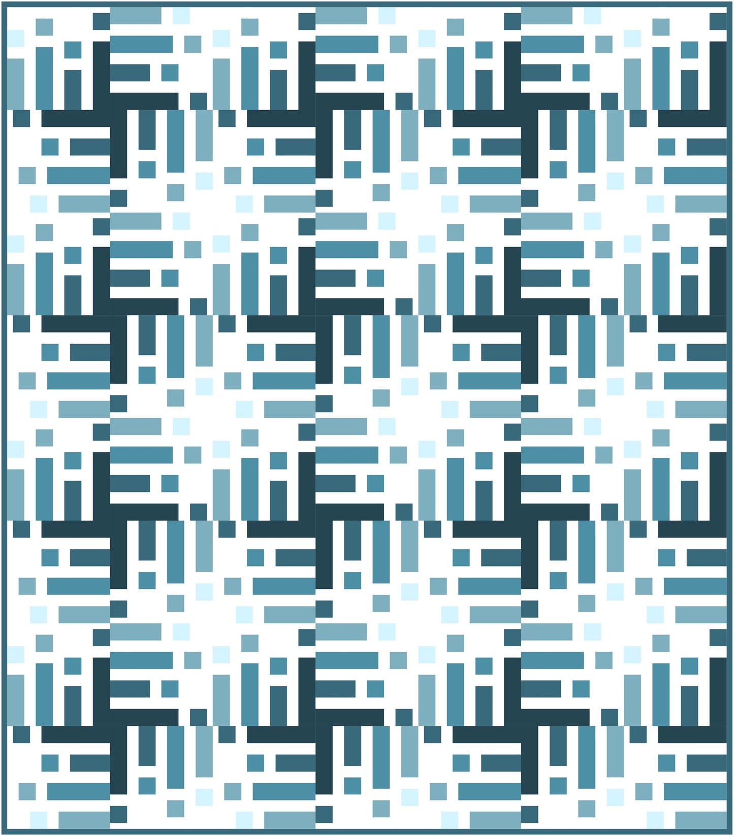 Data Quilt Block Pattern