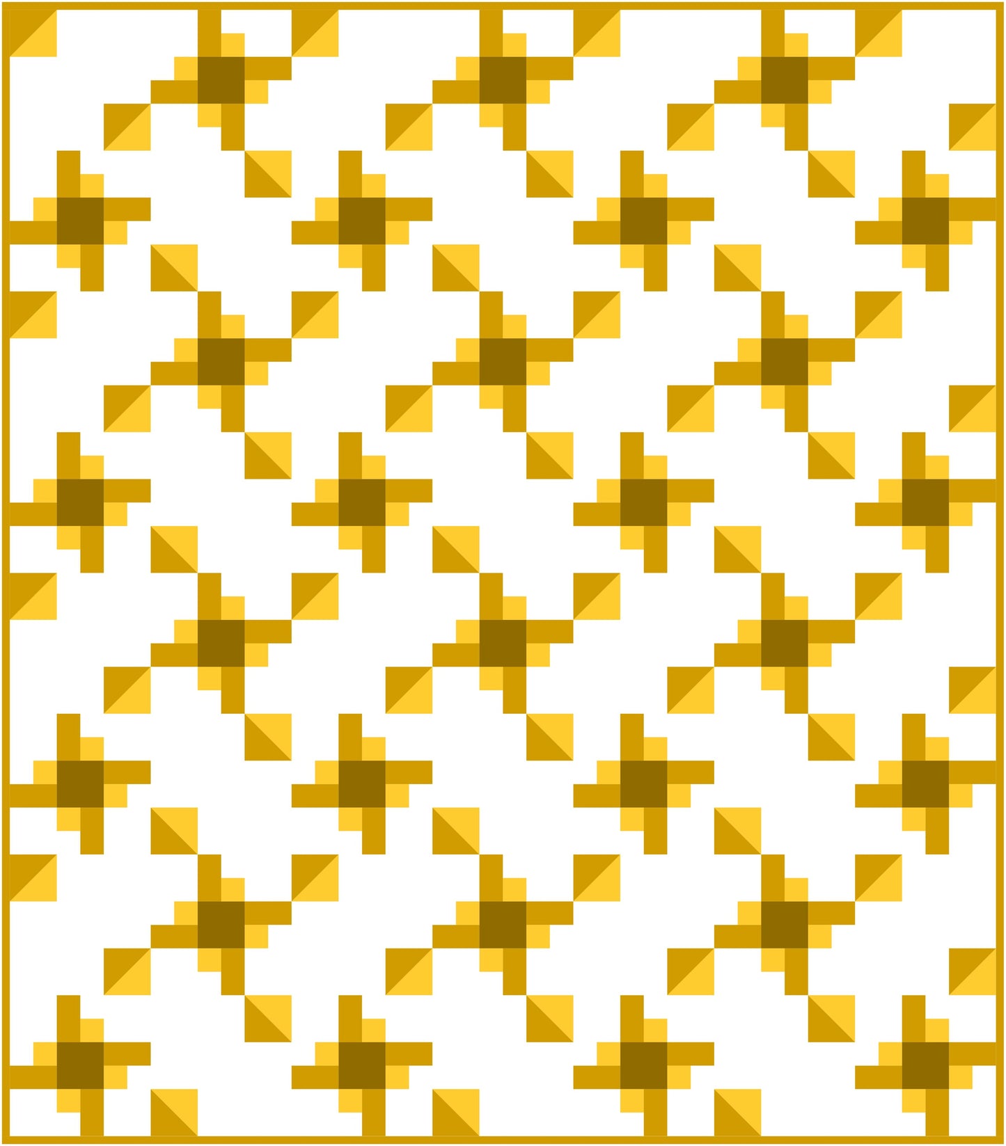 Double Time Quilt Block Pattern