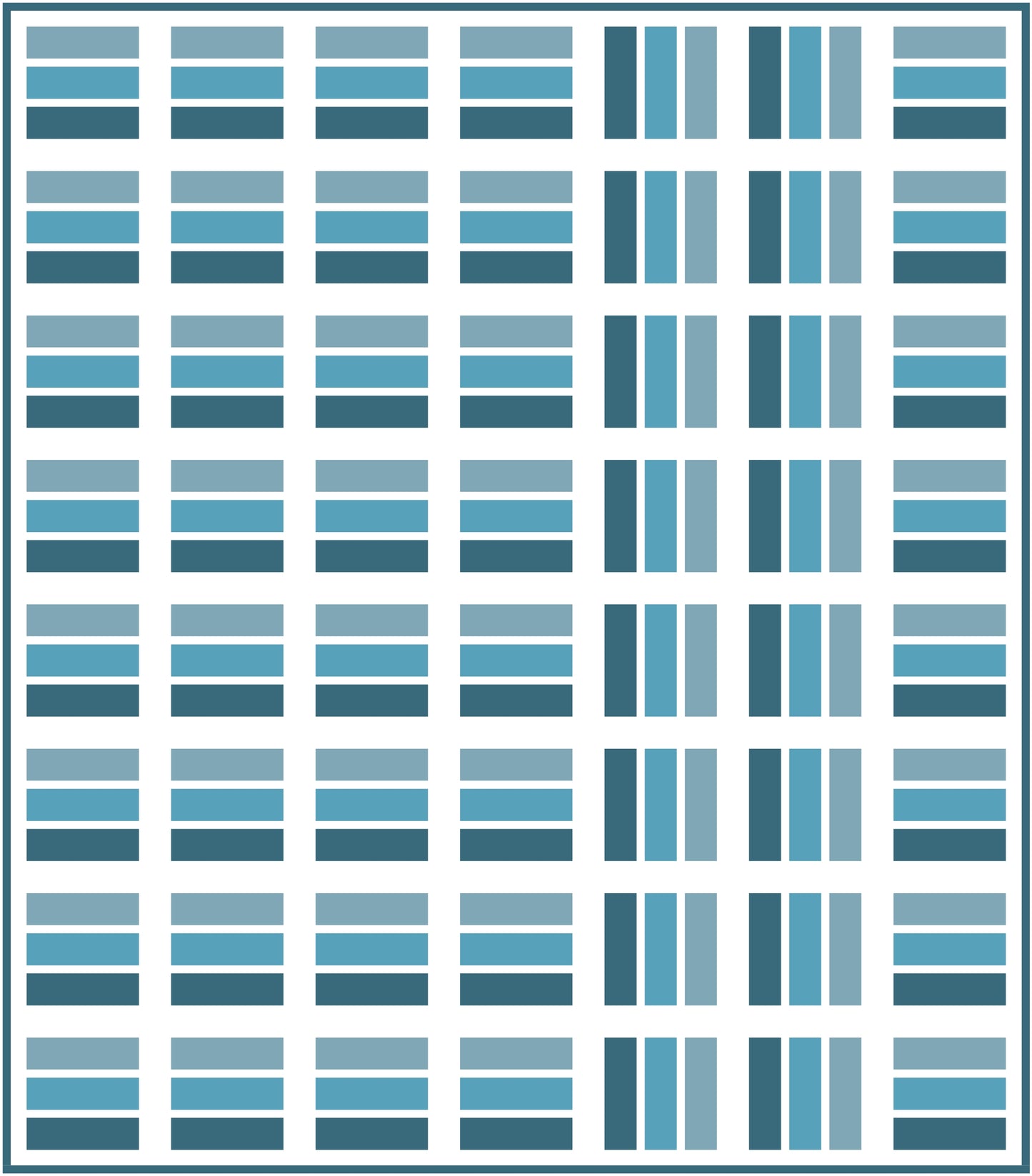 Fence Quilt Block Pattern