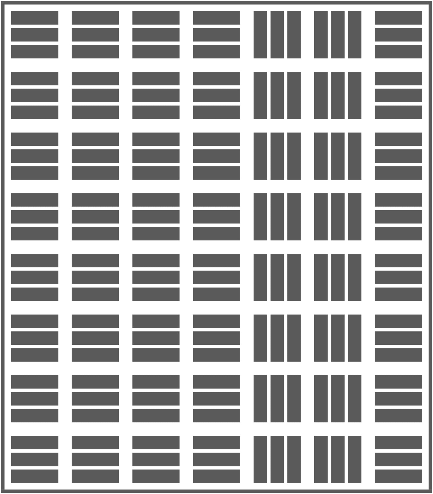 Fence Quilt Block Pattern