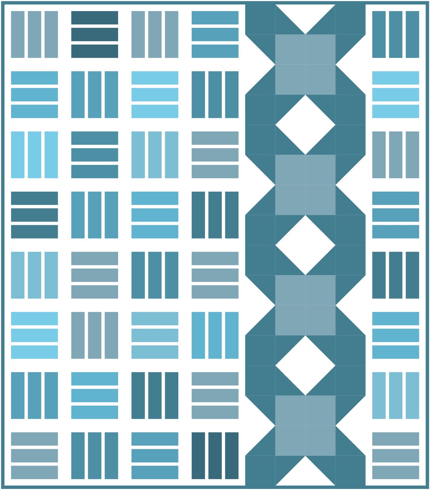 Fence Quilt Block Pattern