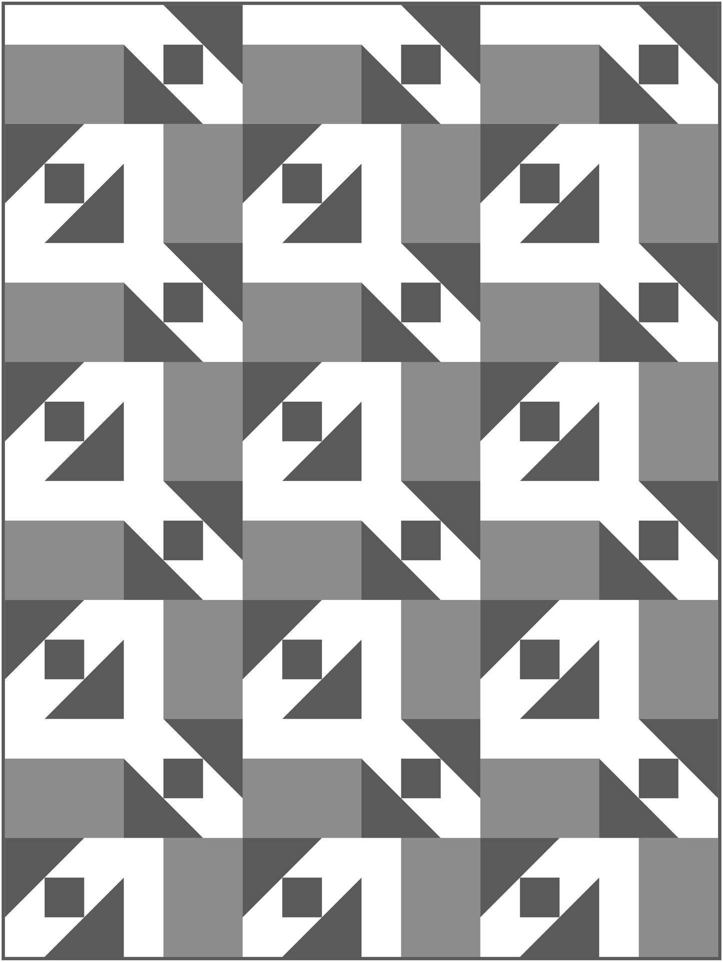 Half Full Quilt Block Pattern