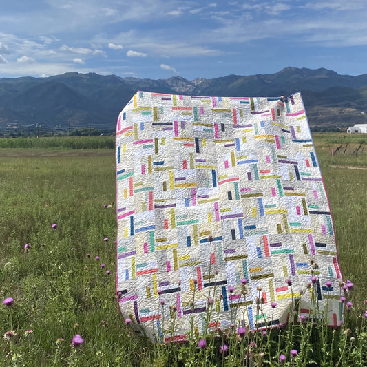 Dart in Solids {Handmade Quilt by Amy Ellis}