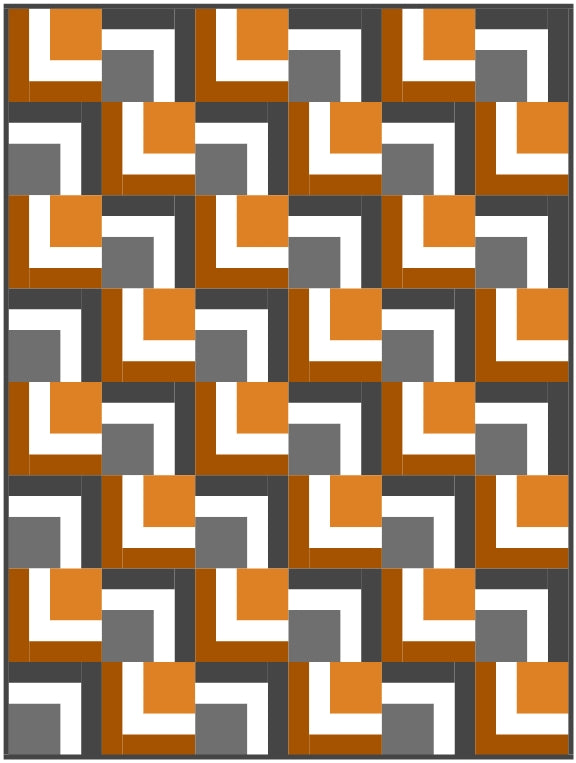 Key Cabin Quilt Block Pattern